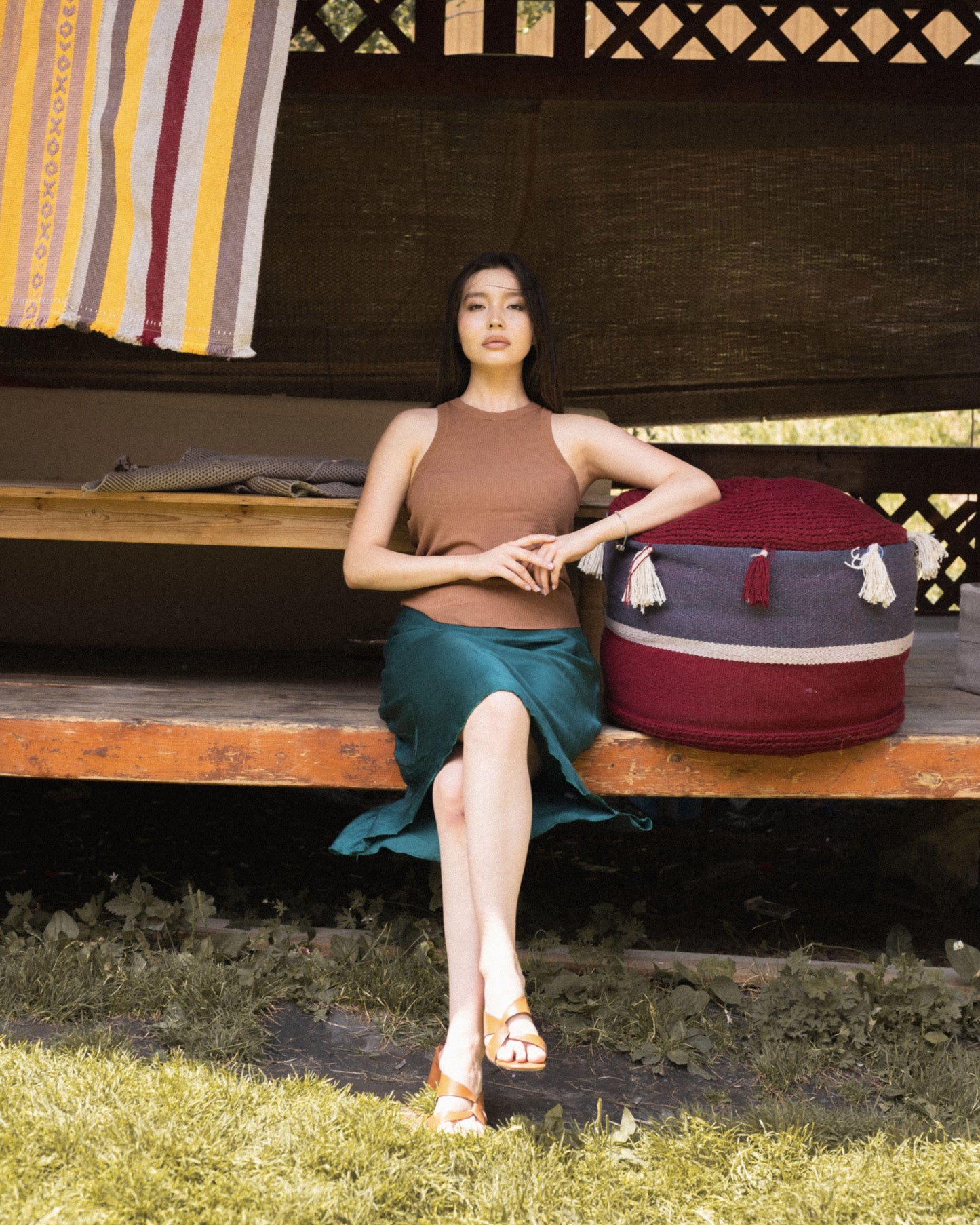 Wool Pouf