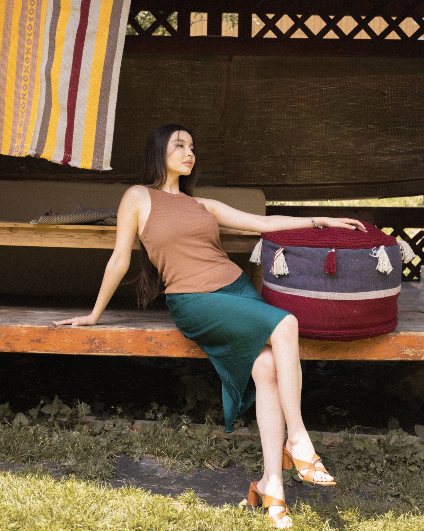Wool Pouf