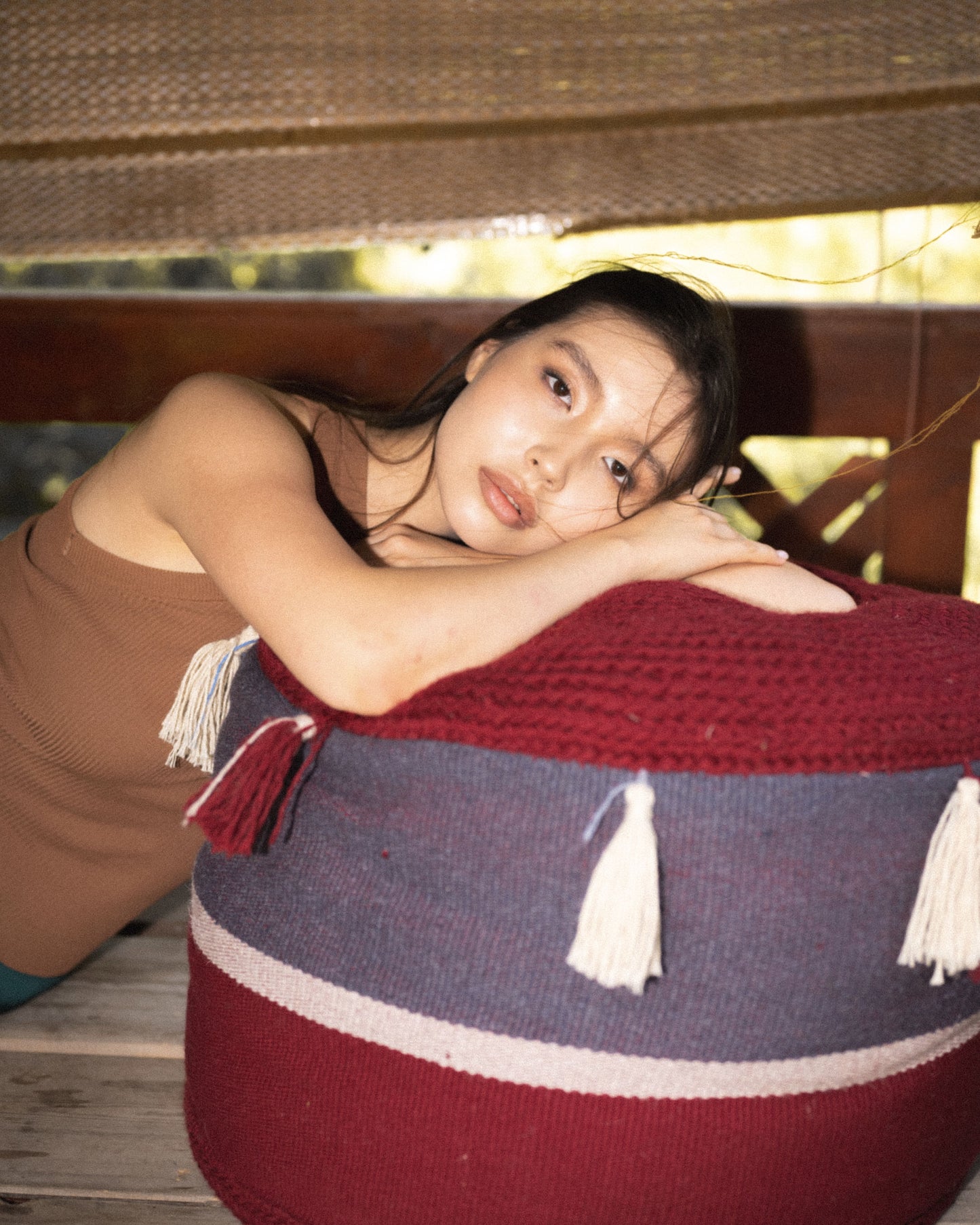 Wool Pouf