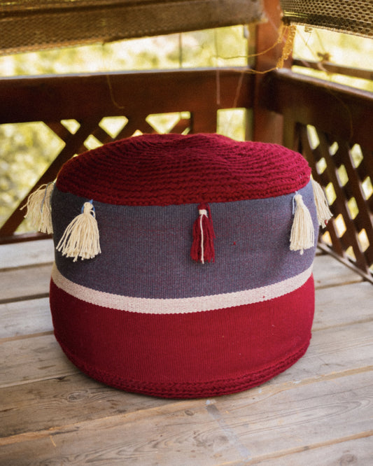 Wool Pouf
