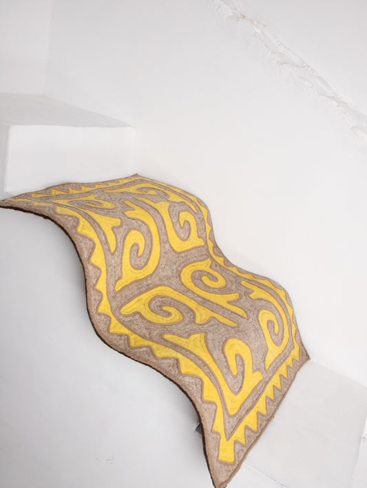 Handmade Merino Wool Felt Rug