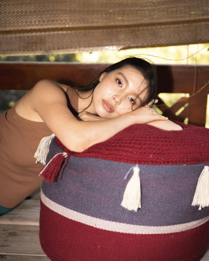 Wool Pouf