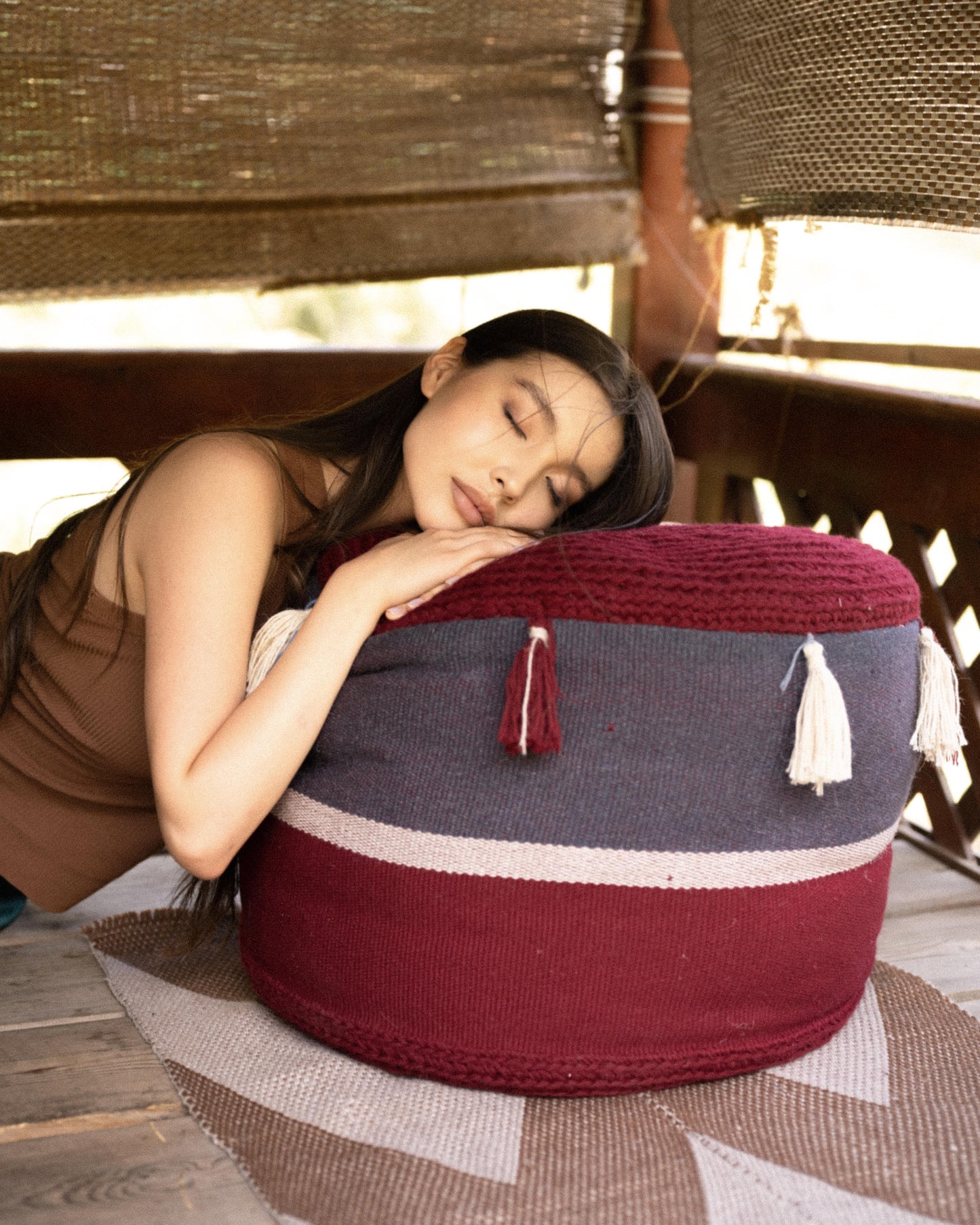 Wool Pouf