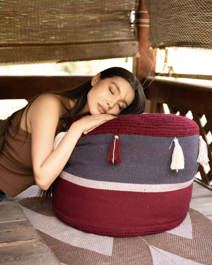 Wool Pouf
